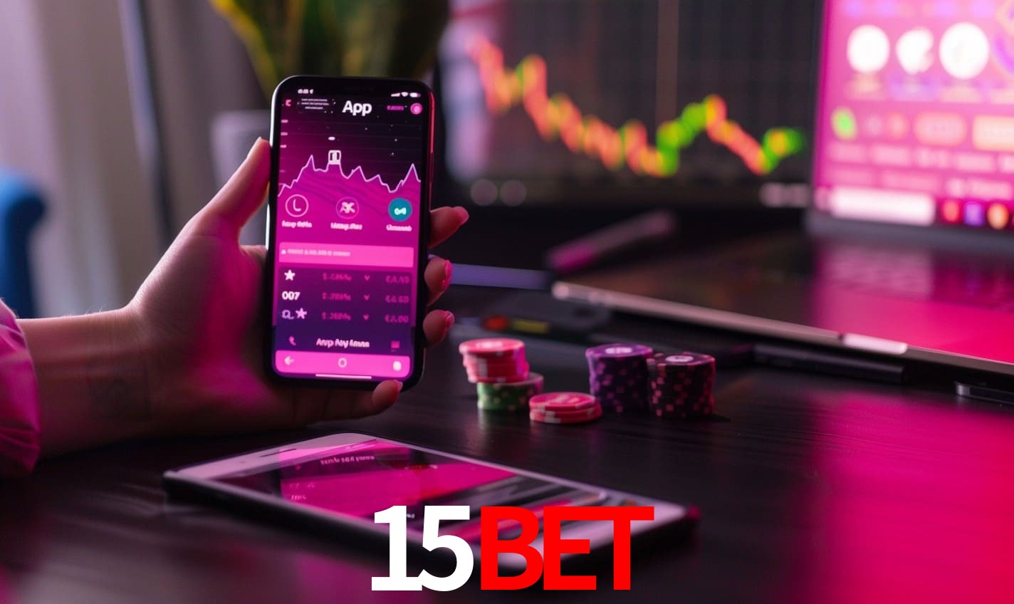 Comparação APP mobile vs versão web da 15bet